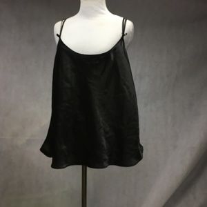 Camisole 1X Large Black Multiple spaghetti strap..